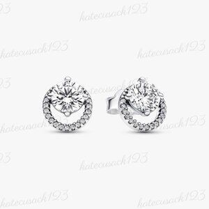 Pandora Sparkling Round Halo Stud Earrings